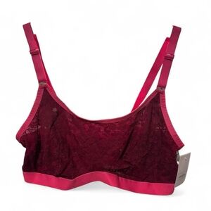 2PCS Auden Lace Bralette Lightly Lines Scoop Neck Brallete size M